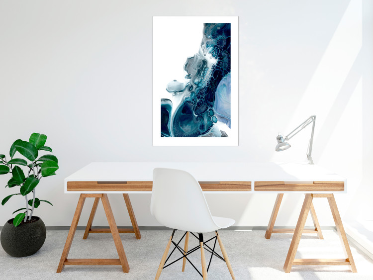 Poster Acrylic abstraction - emerald composition in Scandinavian style 115157 additionalImage 4