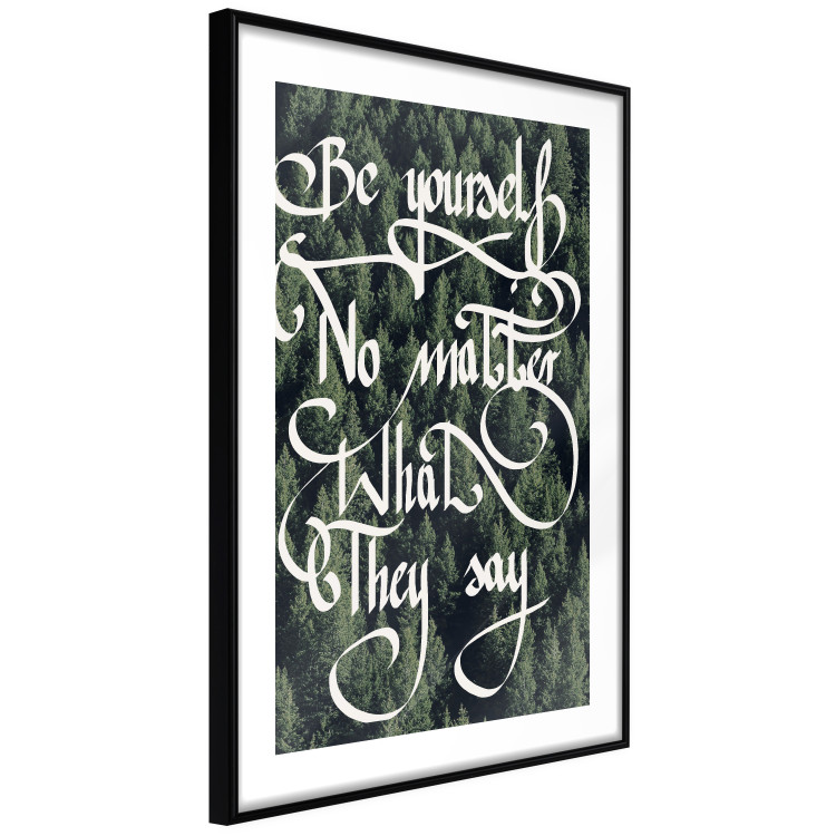 Wall Poster No matter what they say - motivational white text on a dense forest background 116957 additionalImage 13
