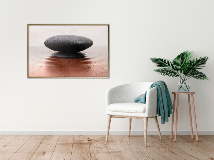 Wall Poster Peace and Harmony - Zen-style composition with a stone on a water surface 117257 additionalImage 7