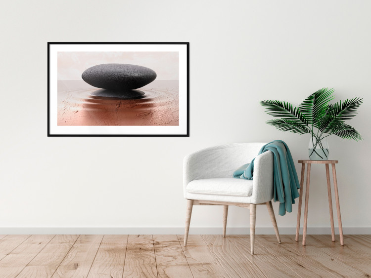 Wall Poster Peace and Harmony - Zen-style composition with a stone on a water surface 117257 additionalImage 6