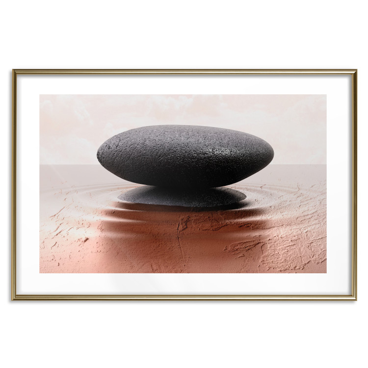 Wall Poster Peace and Harmony - Zen-style composition with a stone on a water surface 117257 additionalImage 16