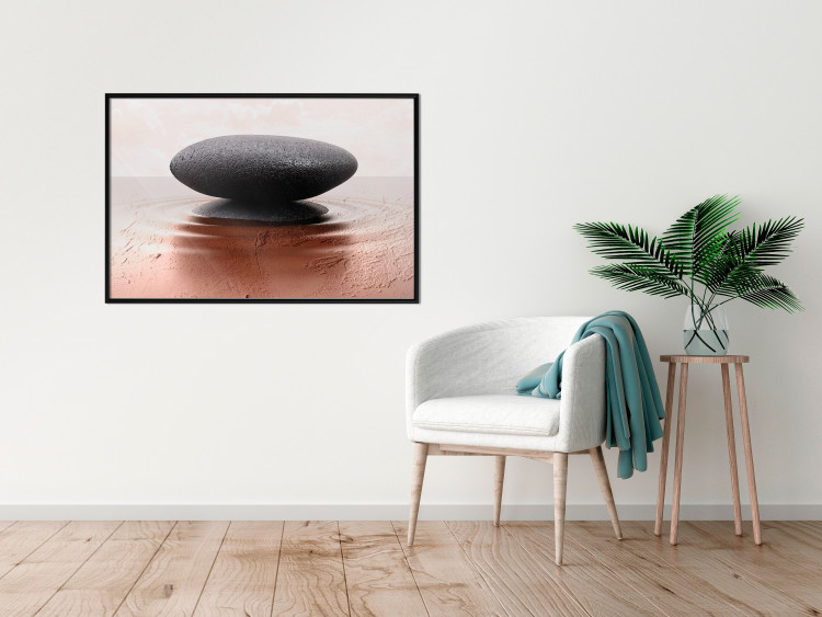 Wall Poster Peace and Harmony - Zen-style composition with a stone on a water surface 117257 additionalImage 5