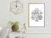 Poster Geometric Clover - black and white spatial 3D abstract 117557 additionalThumb 13