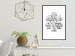 Poster Geometric Clover - black and white spatial 3D abstract 117557 additionalThumb 10