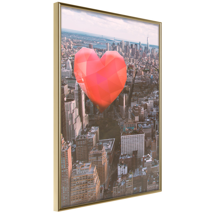 Wall Poster Heart of the City - heart-shaped balloon against the backdrop of architecture 120457 additionalImage 12