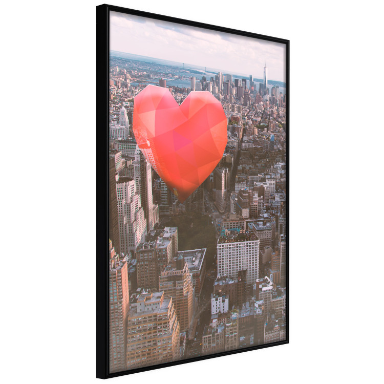 Wall Poster Heart of the City - heart-shaped balloon against the backdrop of architecture 120457 additionalImage 10