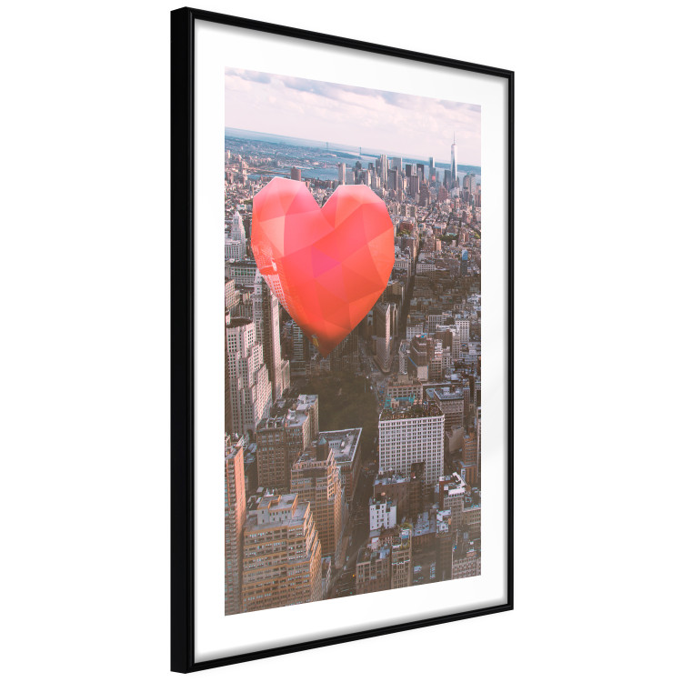 Wall Poster Heart of the City - heart-shaped balloon against the backdrop of architecture 120457 additionalImage 11