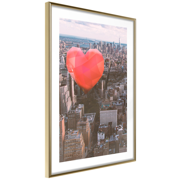 Wall Poster Heart of the City - heart-shaped balloon against the backdrop of architecture 120457 additionalImage 6