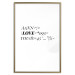 Poster Love Code - English text with numbers and symbols on a white background 122957 additionalThumb 20