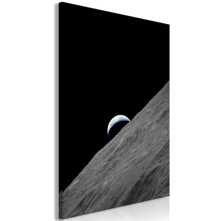 Canvas Print View of the Earth from the moon - a cosmic planet and cosmos landscape 123157 additionalImage 2