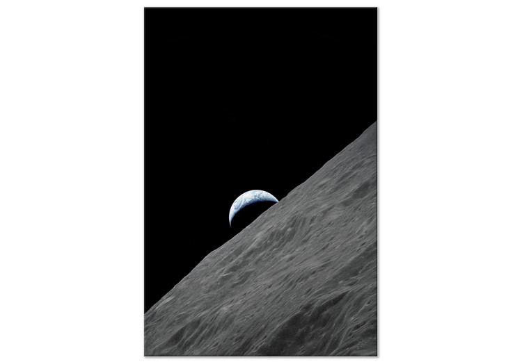 Canvas Print View of the Earth from the moon - a cosmic planet and cosmos landscape 123157