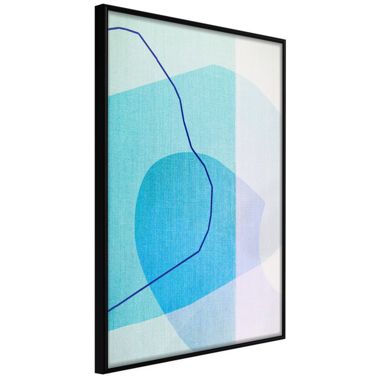 Poster Azure Butterfly - abstract composition on a blue texture 126557 additionalImage 11