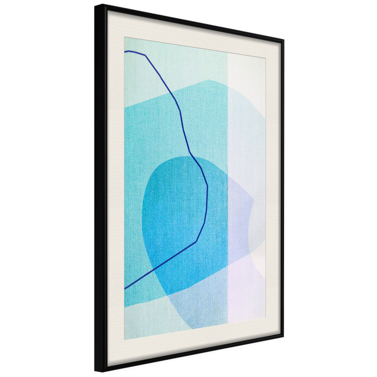 Poster Azure Butterfly - abstract composition on a blue texture 126557 additionalImage 2