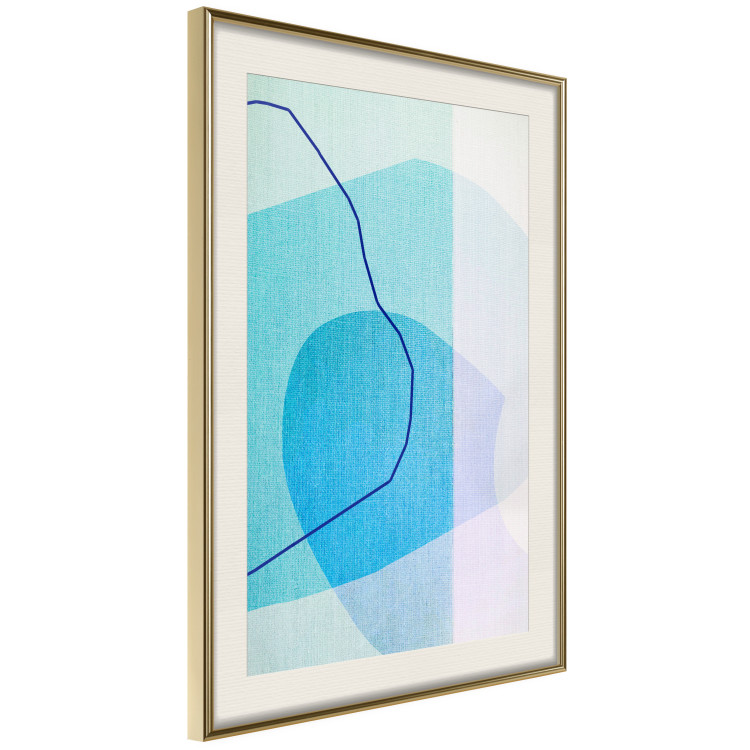 Poster Azure Butterfly - abstract composition on a blue texture 126557 additionalImage 3