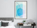 Poster Azure Butterfly - abstract composition on a blue texture 126557 additionalThumb 24