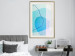 Poster Azure Butterfly - abstract composition on a blue texture 126557 additionalThumb 22