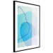 Poster Azure Butterfly - abstract composition on a blue texture 126557 additionalThumb 6