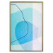 Poster Azure Butterfly - abstract composition on a blue texture 126557 additionalThumb 21