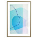 Poster Azure Butterfly - abstract composition on a blue texture 126557 additionalThumb 16