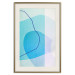 Poster Azure Butterfly - abstract composition on a blue texture 126557 additionalThumb 20