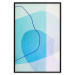 Poster Azure Butterfly - abstract composition on a blue texture 126557 additionalThumb 16