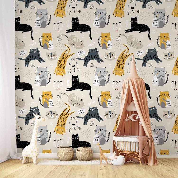 Modern Wallpaper Cat Milk 126957 additionalImage 5
