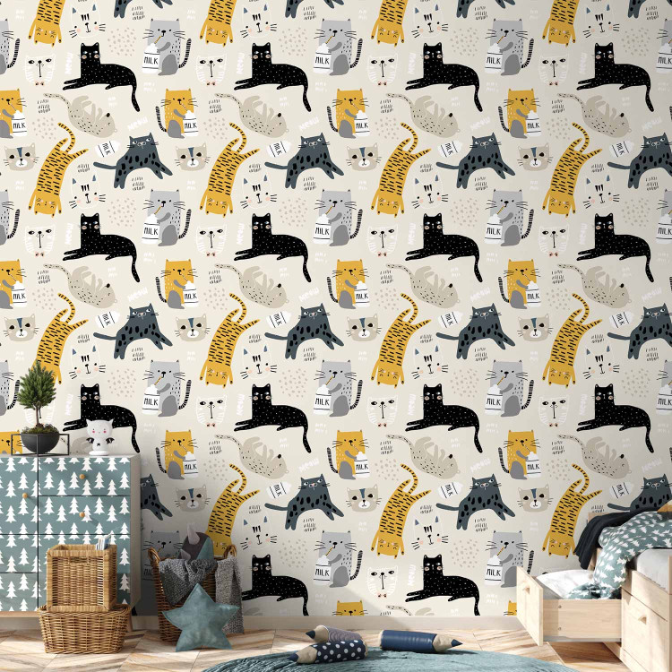 Modern Wallpaper Cat Milk 126957 additionalImage 10