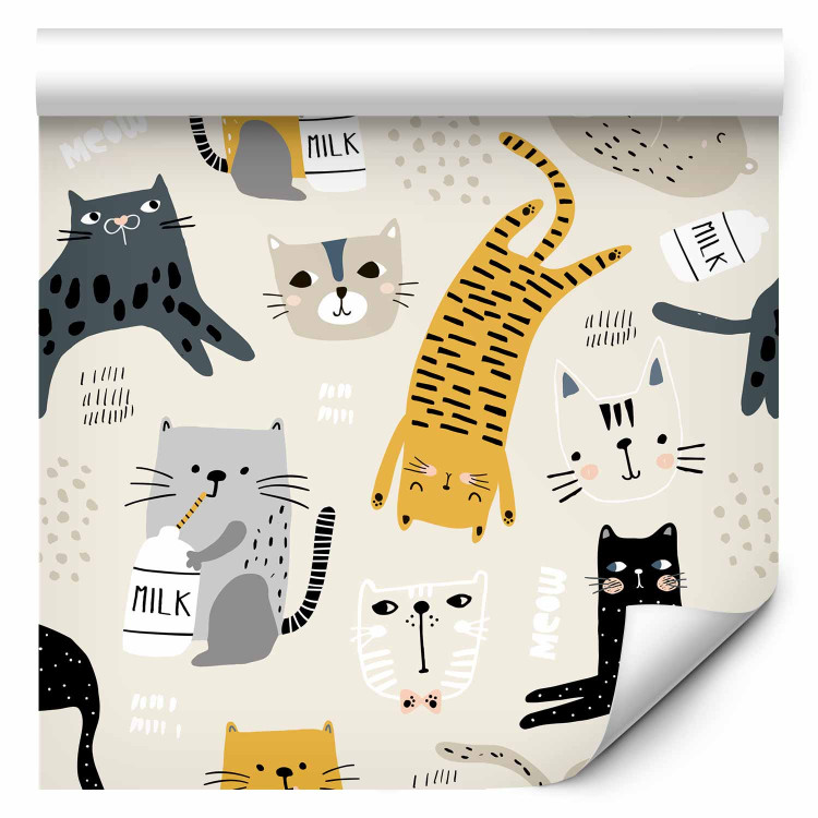 Modern Wallpaper Cat Milk 126957 additionalImage 1