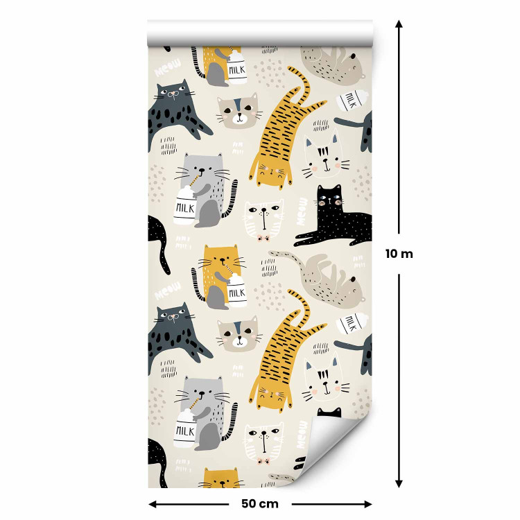 Modern Wallpaper Cat Milk 126957 additionalImage 2