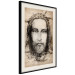 Poster Turin Shroud in Sepia - brown sacred composition with the face of the saint 129357 additionalThumb 2