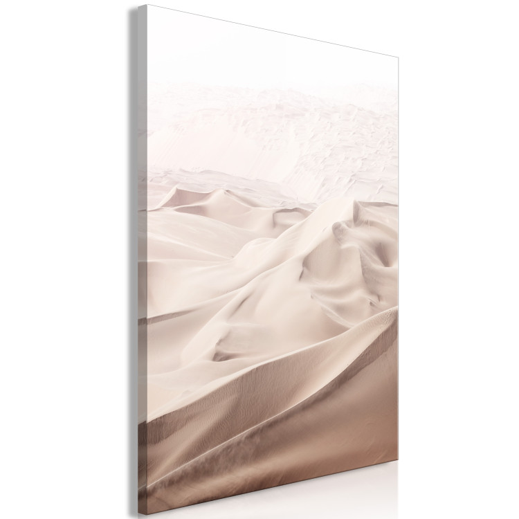 Canvas Art Print Sandy Fabric (1-part) vertical - landscape of the Arabian desert 129457 additionalImage 2