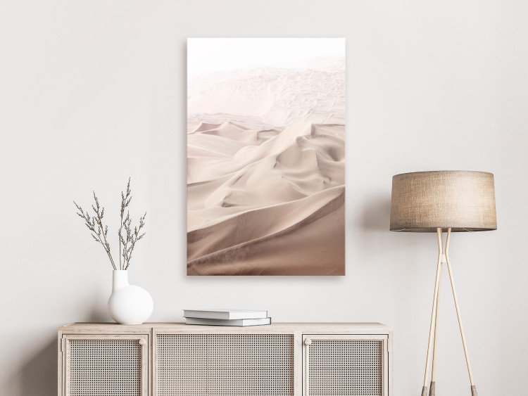 Canvas Art Print Sandy Fabric (1-part) vertical - landscape of the Arabian desert 129457 additionalImage 3