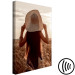 Canvas Print Late Harvest (1-piece) Vertical - woman at sunset 130257 additionalThumb 6