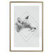 Wall Poster Sly Fox - portrait of an animal in sketch form on a solid background 130757 additionalThumb 14