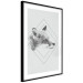 Wall Poster Sly Fox - portrait of an animal in sketch form on a solid background 130757 additionalThumb 6