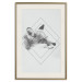 Wall Poster Sly Fox - portrait of an animal in sketch form on a solid background 130757 additionalThumb 20