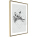 Wall Poster Sly Fox - portrait of an animal in sketch form on a solid background 130757 additionalThumb 9