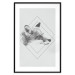 Wall Poster Sly Fox - portrait of an animal in sketch form on a solid background 130757 additionalThumb 15