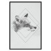 Wall Poster Sly Fox - portrait of an animal in sketch form on a solid background 130757 additionalThumb 18