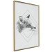 Wall Poster Sly Fox - portrait of an animal in sketch form on a solid background 130757 additionalThumb 12