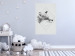 Wall Poster Sly Fox - portrait of an animal in sketch form on a solid background 130757 additionalThumb 2