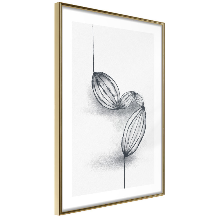 Wall Poster Cocoa Beans - line art of cocoa beans on a contrasting white background 131957 additionalImage 9