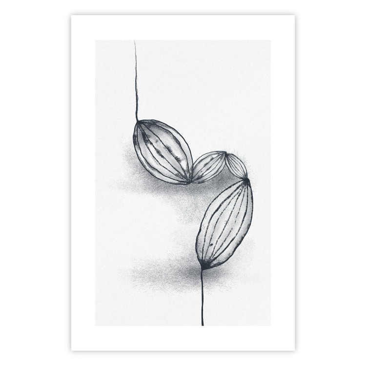 Wall Poster Cocoa Beans - line art of cocoa beans on a contrasting white background 131957 additionalImage 18