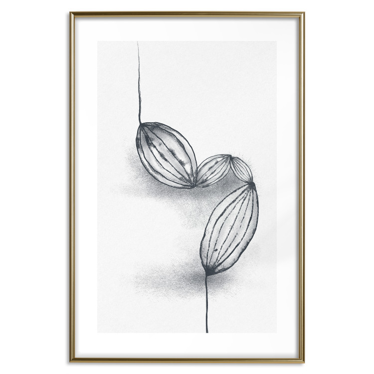 Wall Poster Cocoa Beans - line art of cocoa beans on a contrasting white background 131957 additionalImage 20