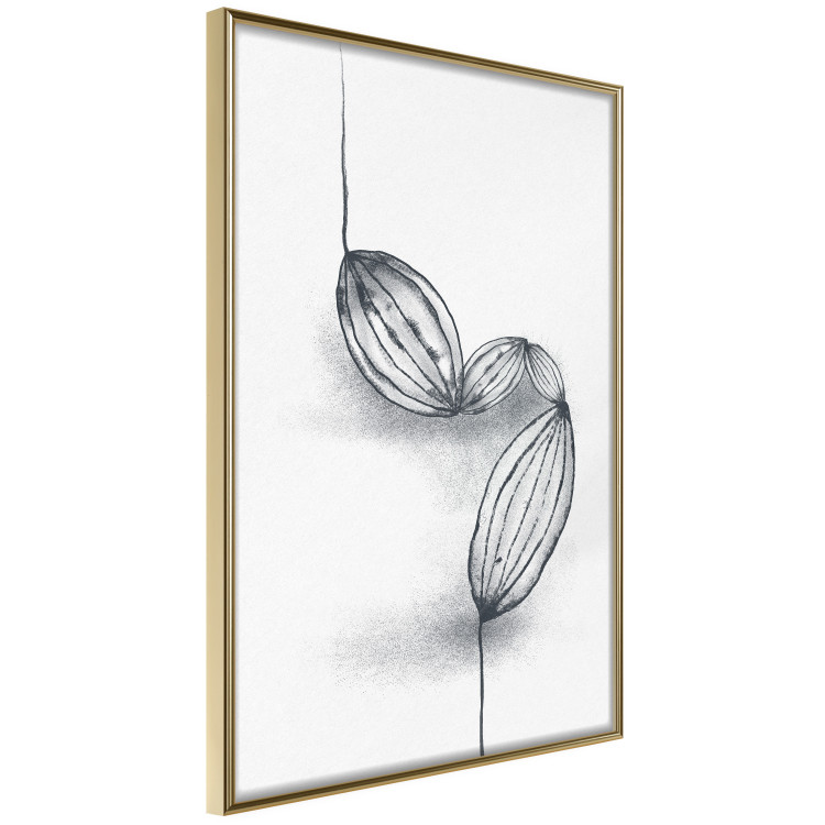 Wall Poster Cocoa Beans - line art of cocoa beans on a contrasting white background 131957 additionalImage 12