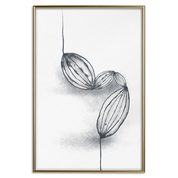 Wall Poster Cocoa Beans - line art of cocoa beans on a contrasting white background 131957 additionalImage 15