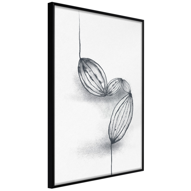 Wall Poster Cocoa Beans - line art of cocoa beans on a contrasting white background 131957 additionalImage 13
