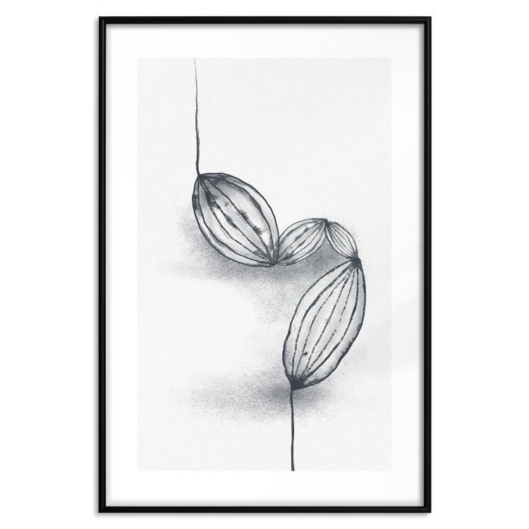 Wall Poster Cocoa Beans - line art of cocoa beans on a contrasting white background 131957 additionalImage 19