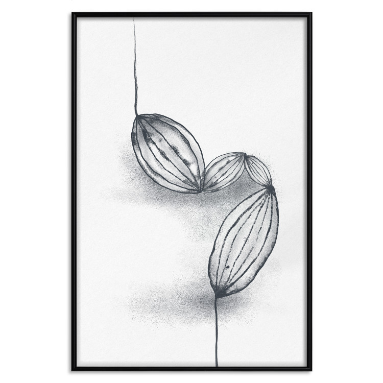Wall Poster Cocoa Beans - line art of cocoa beans on a contrasting white background 131957 additionalImage 14