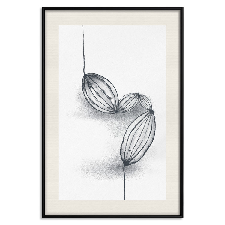 Wall Poster Cocoa Beans - line art of cocoa beans on a contrasting white background 131957 additionalImage 26